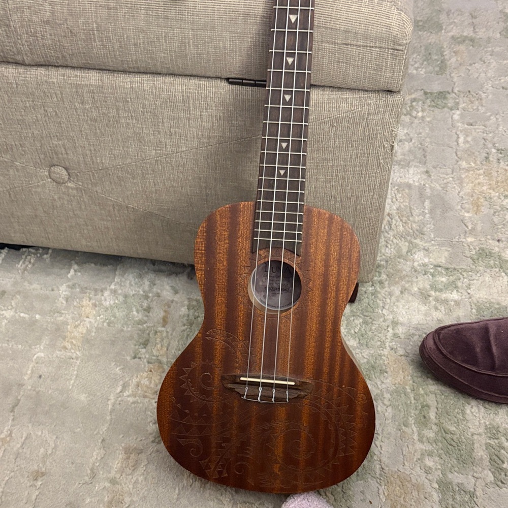 Mahogany Ukulele with Intricate Design